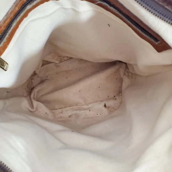 Roots Leather Extra Large Hobo Bucket Shoulder Crossbody Bag Made in Canada - Picture 15 of 15